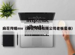 麻花传媒mv（麻花传媒有限公司老板是谁）